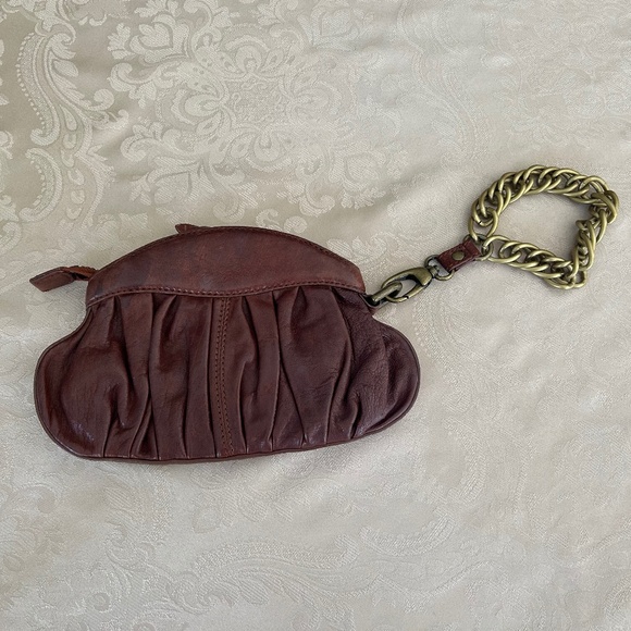 Linea Pelle Gillian Clutch/Wristlet, Dark Brown Leather - Picture 8 of 9